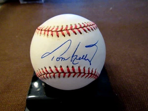 TOM KELLY 2 X WSC MINNESOTA TWINS FUTURE HOF MANAGER SIGNED AUTO VINTAGE OAL JSA - Picture 1 of 3