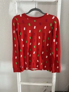 Haribo Gummy Bears Red Long Sleeve Shirt W/Gummy Bears Printed Girls XL (16) NWT - Picture 1 of 15