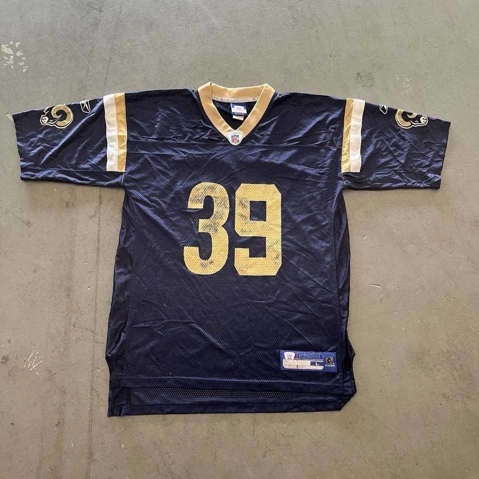 Camiseta De Colección St. Louis Rams Para Hombre Grande NFL Fútbol S. Jackson 39 Reebok Años 2000 Foto 1 de 4