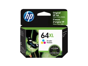 HP 64XL Wysokowydajny trójkolorowy oryginalny wkład atramentowy, ~415 stron, N9J91AN # 140 - Zdjęcie 1 z 9