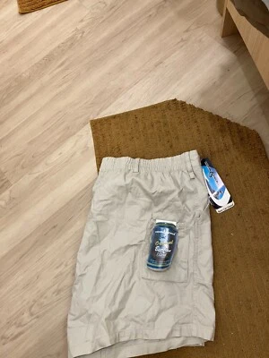 Hook & Tackle Outfitters Lata de Cerveza Isla Pesca Pantalones Cortos Hombre 52 Cintura Nuevo Con Etiquetas Foto 1 de 4