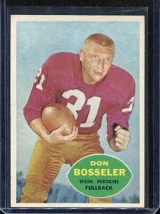 1960 Topps Football # 124 Don Bosseler (NM) Near Mint - Picture 1 of 2