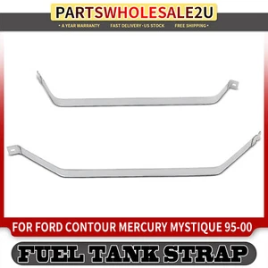 New 2x Steel Fuel Tank Straps for Ford Contour Mercury Mystique 95-00 2.0L 2.5L - Picture 1 of 9
