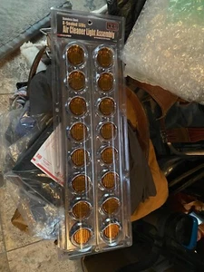 Peterbilt 377-379 8 Stainless Steel LED light Assembly for Air cleaner ROAD Pro - Picture 1 of 5