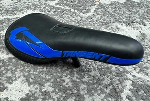 Tangent Carve Pivotal BMX Saddle (Black/Blue) [18-1103] - Picture 1 of 4