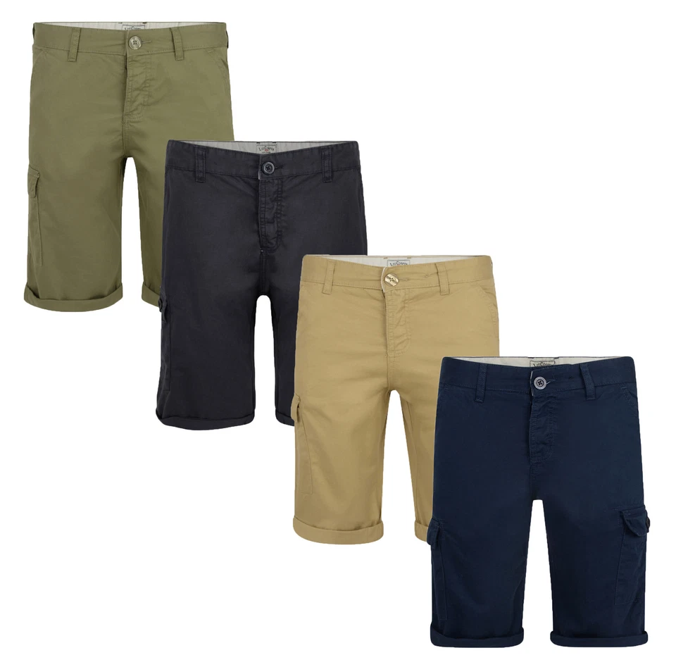 Lee Cooper Mens Shorts Plain Cargo Combat Bermuda Summer Casual Cotton W30 W32 - Image 1 of 1