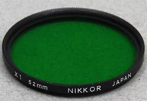 52mm Screw-In Filter NIKON NIKKOR WRATTEN X1 GREEN B&W Contrast - Picture 1 of 1