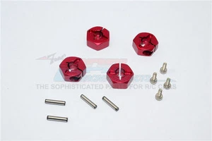 GPM TT010 Red Aluminum 12mm Wheel Hex Adapter For Tamiya RC Car TT01/TT02 - Picture 1 of 1