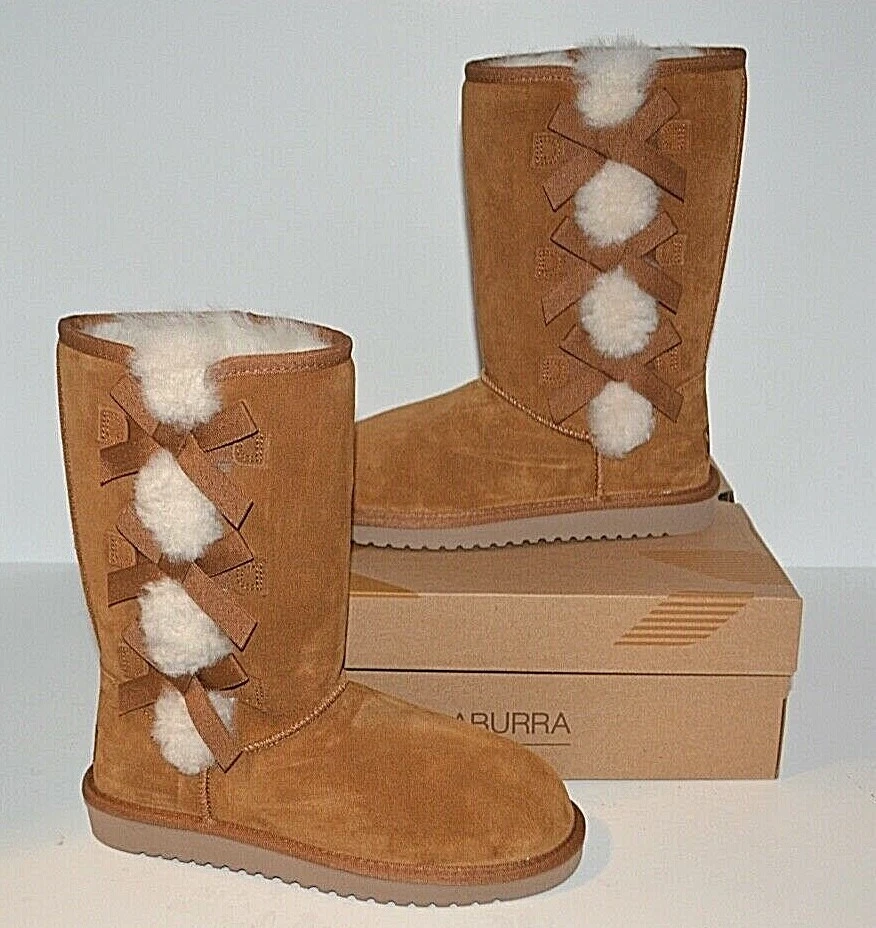 Womens Size 7 Chestnut Koolaburra by UGG Victoria Tall Suede BOOTS 1015875
