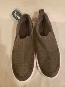 isotoner Herren Zenz Sport-Strick Indoor/Outdoor Slip - Grau Gr. 12 - Bild 1 von 10