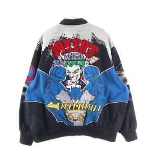 JH DESIGN Racing Jacket DC COMICS JOKER BATMAN VINTAGE Size 3XL Very Rare! - Picture 1 of 6