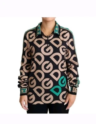 Pullover Dolce & Gabbana Multicolor DG Mania Media Cremallera IT40/US6/S $1300 Foto 1 de 4
