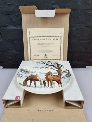 Spode Christmas Eve Plate Boxed Coa - Image 1 of 3