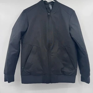 Lululemon Jacket Men XS Black Nexus Bomber Reversible Full Zip Soft Shell Puffer - Picture 1 of 14