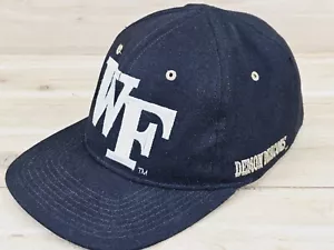 Vtg Wake Forest Demon Deacons Flex Fit Starter Hat Cap NCAA Black 7-7 3/4 - Picture 1 of 8