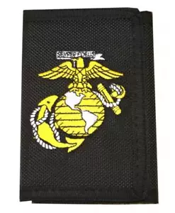 Billetera gancho y bucle de nailon Semper Fi del Cuerpo de Marines Eagle de los Estados Unidos - Imagen 1 de 2