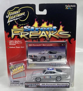 Johnny Lightning White Lightning Street Freaks '68 Plymouth Barracuda - Foto 1 di 8