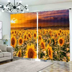 Espejo Océano Flor Fresca 3D Bloqueo Foto Impresión Cortina Tela Cortinas Ventana - Imagen 1 de 10