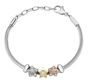 BRACCIALE MORELLATO DONNA ACCIAIO STARS CHARMS STELLE CRISTALLI DROPS SCZ791 - Foto 1 di 5