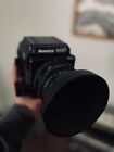 Mamiya RZ67 Pro II Medium Format Camera w/ 110 mm lens, polaroid, 220, FP 100C