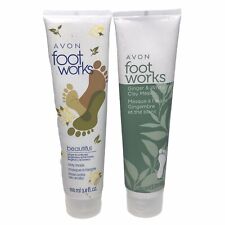 Avon Foot Works Ginger & White Tea Clay Mask 3.4 Oz Make Offer5