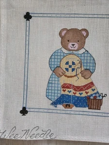 Wee Needle~Stitching Bear~HP Needlepoint  - Picture 1 of 3