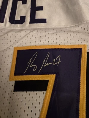 Camiseta deportiva estilo personalizado autógrafo Ray Rice certificado AAA Foto 1 de 4