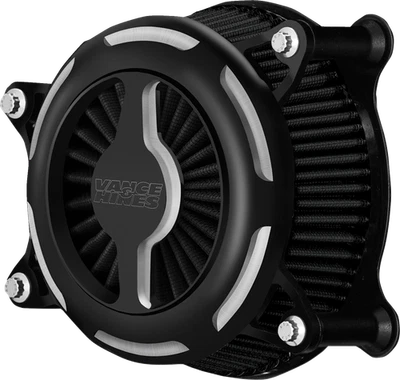 Vance & Hines 黑色对比 VO2 刀片空气过滤器清洁剂适用于 2008 - 2017 Harley — 第 1/3 张图片