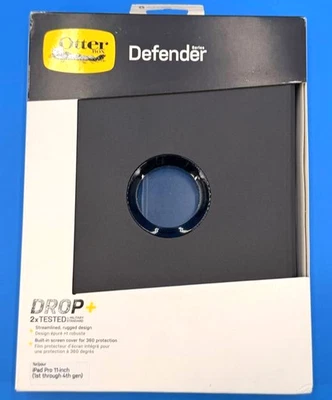 Otterbox Defender Series Protective Case Apple iPad Pro 11 4th Gen Black ✨NEW!✨ - Image 1 of 3