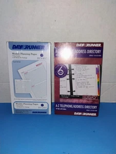 Day Runner Non-Dated Weekly Calendar & Telephone Directory 3 1/4" X 6 3/4" (Y) - Picture 1 of 3