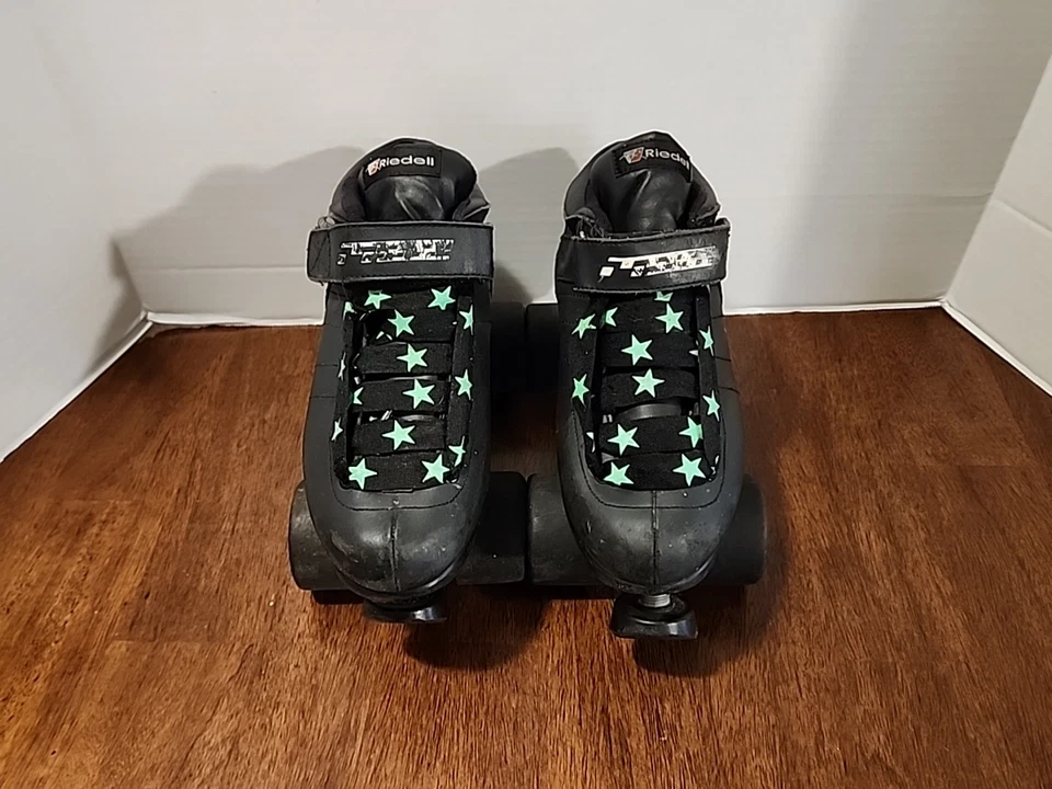 Patines de velocidad Riedell Carrera 105B #2 de colección talla 7 negros - ENVÍO GRATUITO  Foto 1 de 4