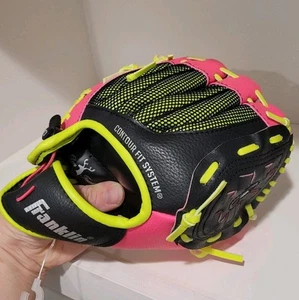 Guanto Franklin Sports bambini giovani baseball softball teeball neo grip rosa 9" - Foto 1 di 8