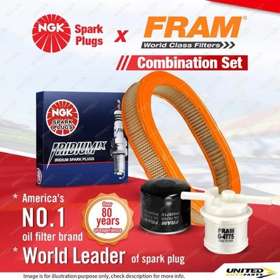 NGK Iridium IX Spark Plugs + Fram Filter Service Kit for Ford Meteor GA GB 1.5L - image 1 of 3