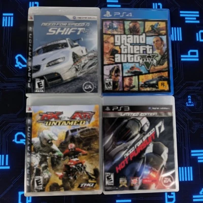 Lot of PS3 PS4 Games Need For Speed Hot Pursuit Shift GTA V MX vs ATV Untamed - Image 1 of 4