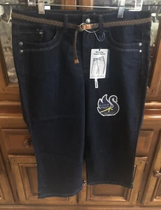 Gloria Vanderbilt 12 Capri Blue Mid Rise Dark Wash Stretch Denim NWT CTN BL NWT - Picture 1 of 11