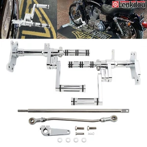 Forward Control Foot Pegs Levers Linkages For Harley Sportster XL 1200 883 86-03 - Bild 1 von 10