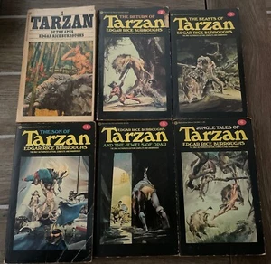Edgar Rice Burroughs Tarzan Lot 1-6 Vintage Paperback Books - Bild 1 von 13