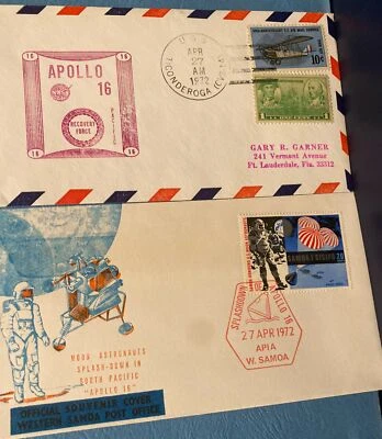 APOLLO 16 ONBOARD PRIME RECOVERY SHIP TICONDEROGA  & SAMOA SPLASHDOWN APRIL 1972 - Image 1 of 4