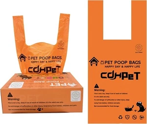 200 Bags Doggy Poop Bags with Handles Unscented 1.7 Threads, 100% Leak-Proof - Picture 1 of 16