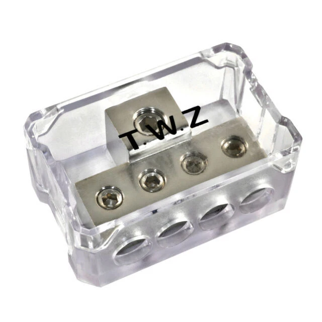 The Wires Zone CDB1-44 Platinum Series 1 In-4 Out Power Distribution Block