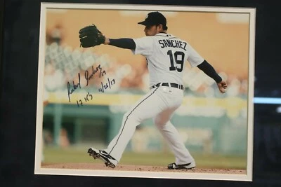 Placa firmada Aníbal Sánchez Tigres de Detroit nuevo récord de franquicia 2013 con certificado de autenticidad Foto 1 de 4