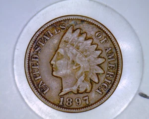 1897 Indian Head Cent - Scarce  Extra Fine  Better Date - Picture 1 of 6