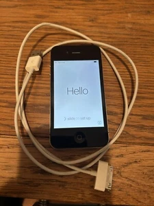 iPhone 4 Model A1387 - Tested Functional Read Description. - Picture 1 of 5