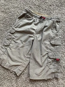 UnionBay Cargo Shorts Boys Gray, Size 7 Adjustable Elastic Waist Outdoor Pockets - Picture 1 of 6