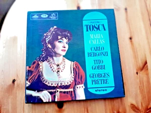 SAN 149-50 Puccini Tosca Maria Callas Carlo Bergonzi Pretre W/A 2 LP - Picture 1 of 11