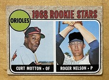 1968 Topps Baseball Baltimore Orioles Rookie Stars #549 Motton/Nelson VG