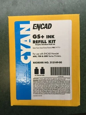Kit de recarga de tinta cian ENCAD Kodak GS+ Novajet 600 700 800 impresoras Foto 1 de 4
