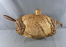 Oval-shaped antique cork barrel 19th-century, with a hole at the top