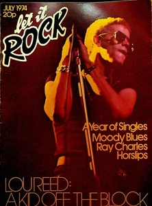 Let It Rock Magazine July 1974 Moody Blues Ray Charles Lou Reed Horslips - Picture 1 of 2