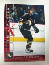 2001-02 ITG-BE A PLAYER MEMORABILIA-TOM KOSTOPOULOS-RUBY PARALLEL/200-